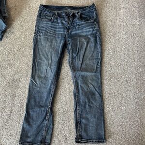 Men's Straight Leg Blue Jeans